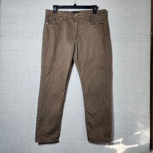Lucky Brand Mens 38x32 Brown 121 Slim Straight Casual Pants